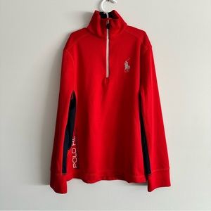 Polo Ralph Lauren Red Quarter-Zip Pullover